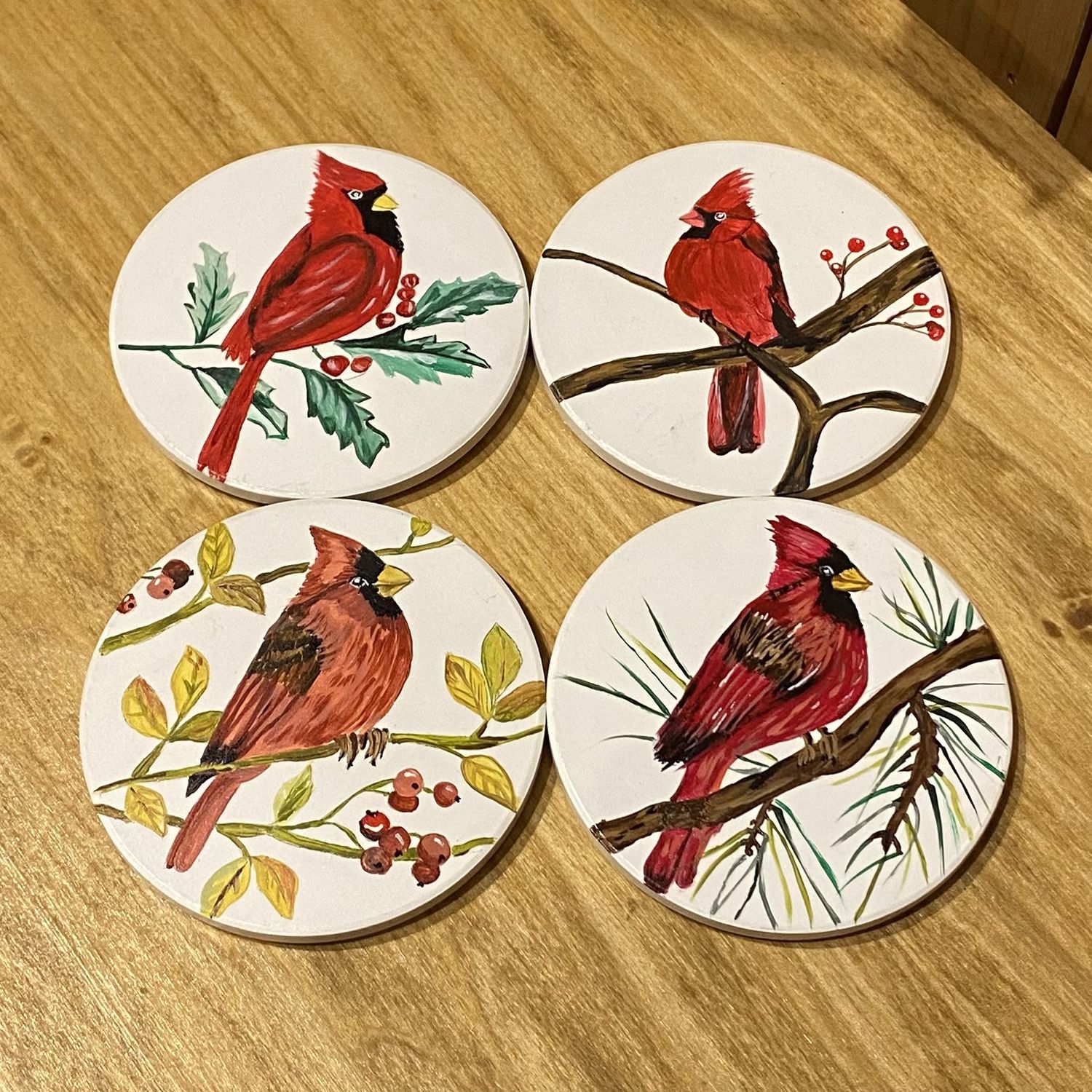Wilson Coaster Set 4 PC Cardinals