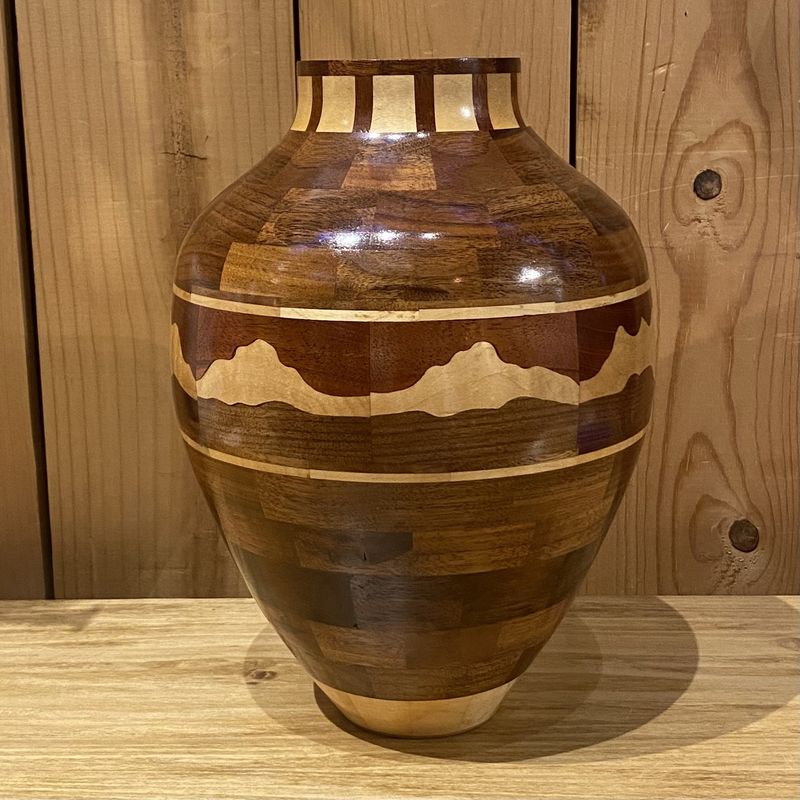 Przybylski Walnut Mountain Vase