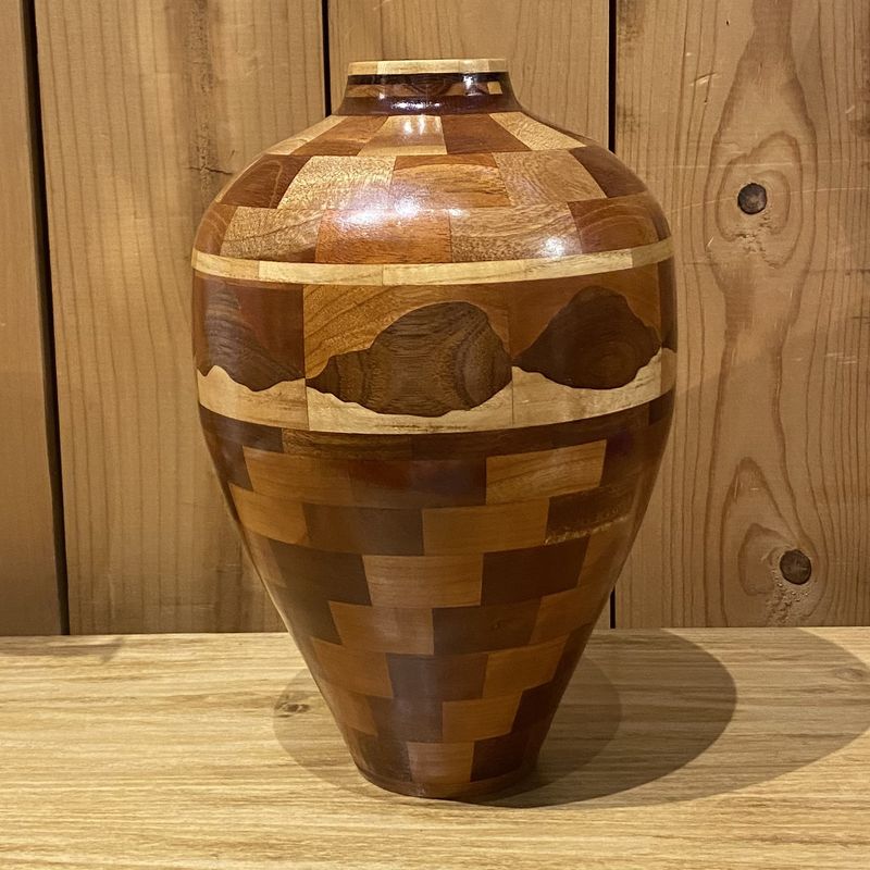 Przybylski Mahogany Mountain Vase