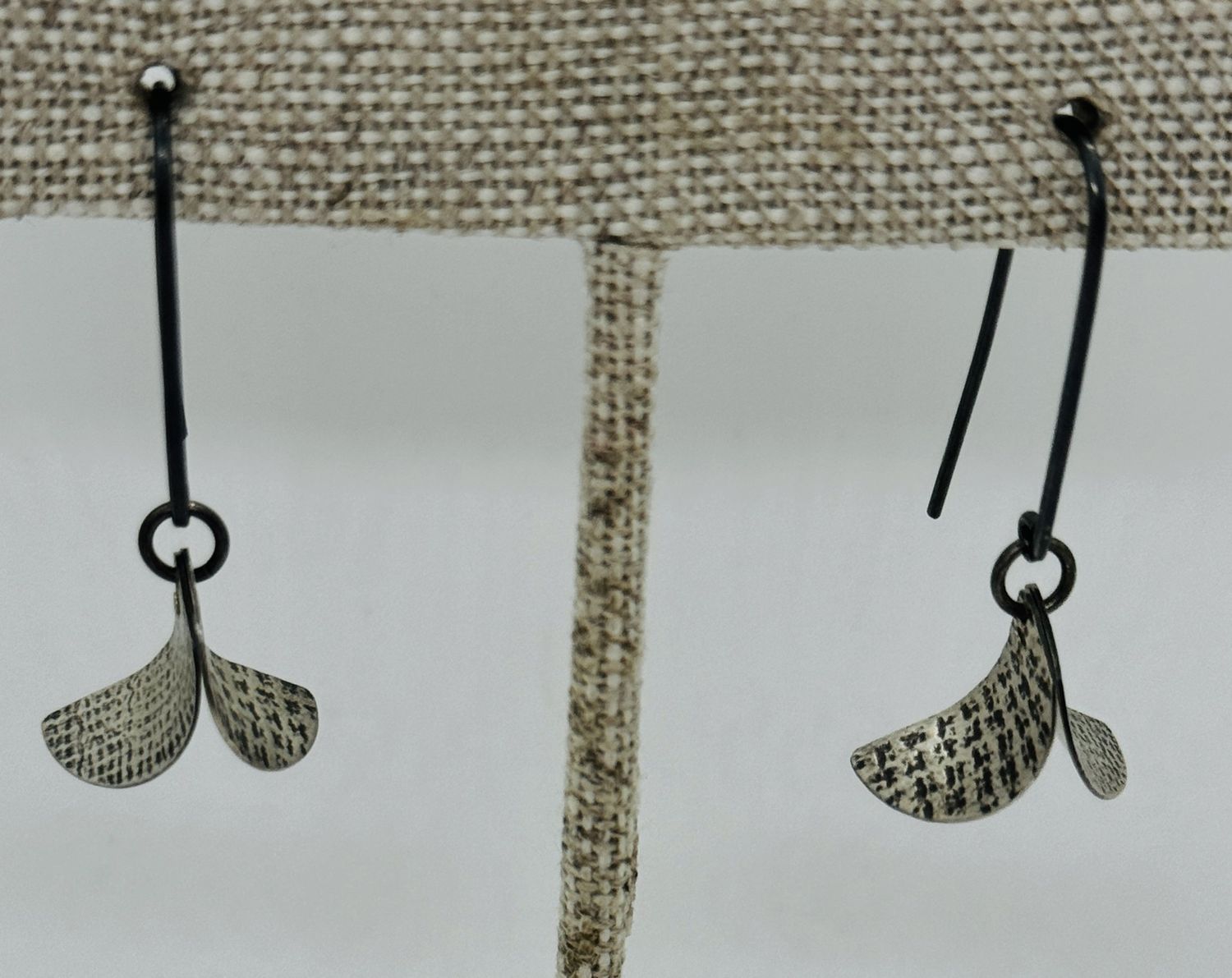 Bent Metal Earrings Flared
