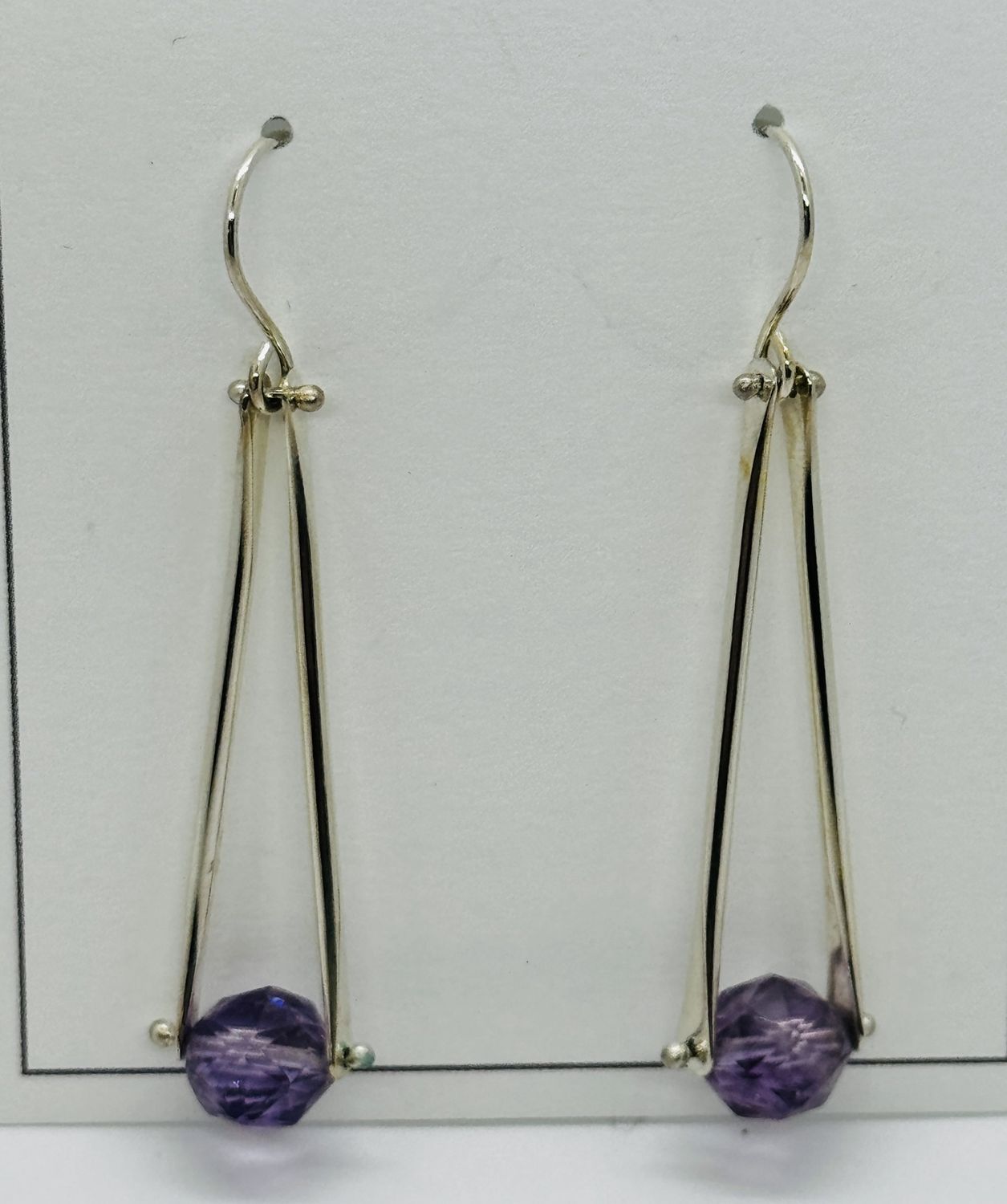Littoral Earrings AmethystTrapeze