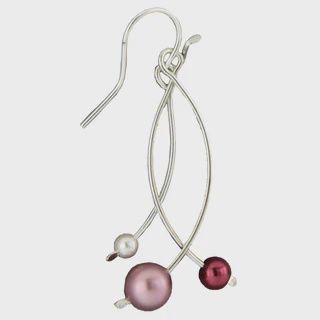 Steel Earrings Pearl Tickle Pinks