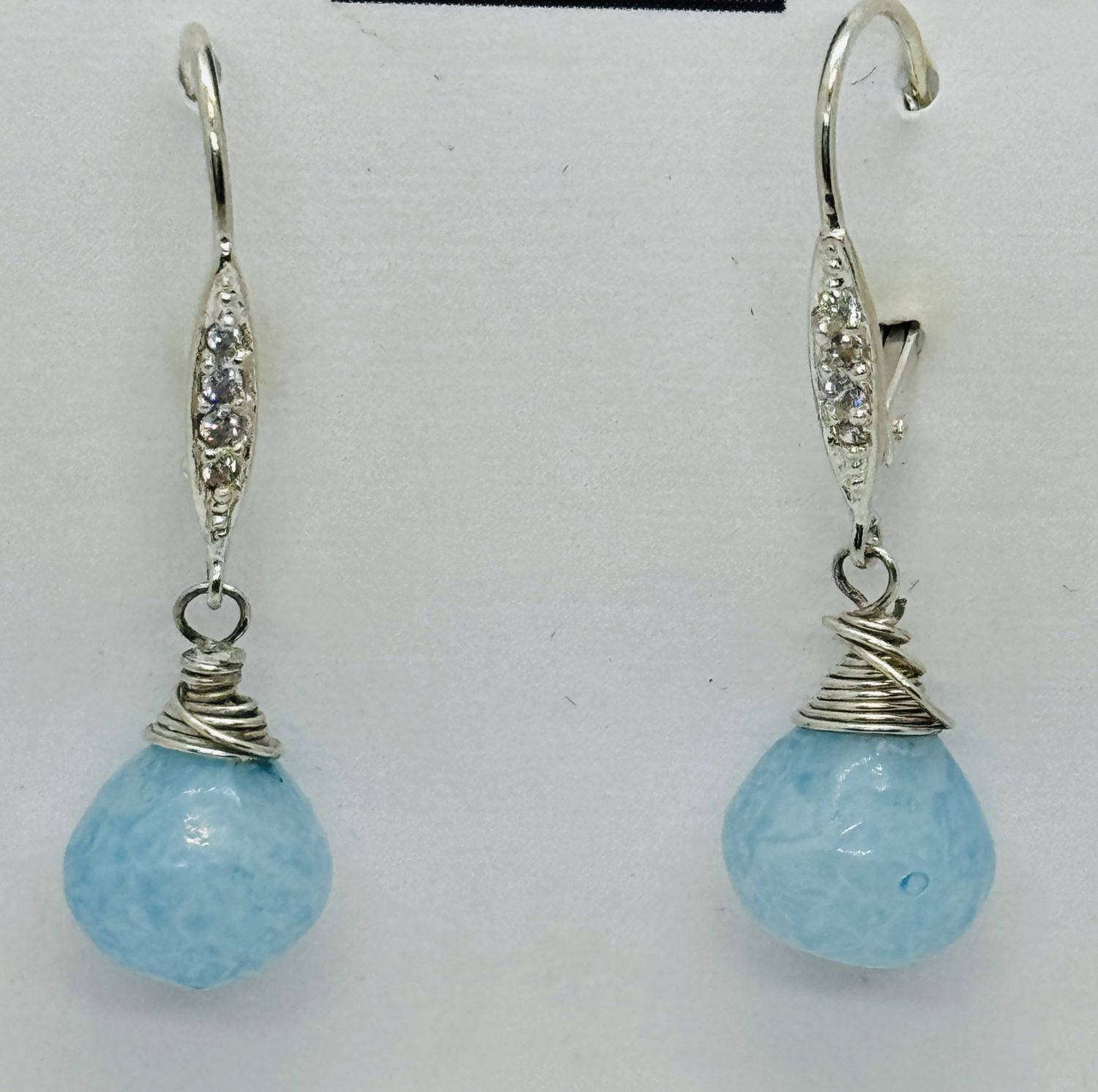 Estancia Earrings Robins Egg Blue Quartz