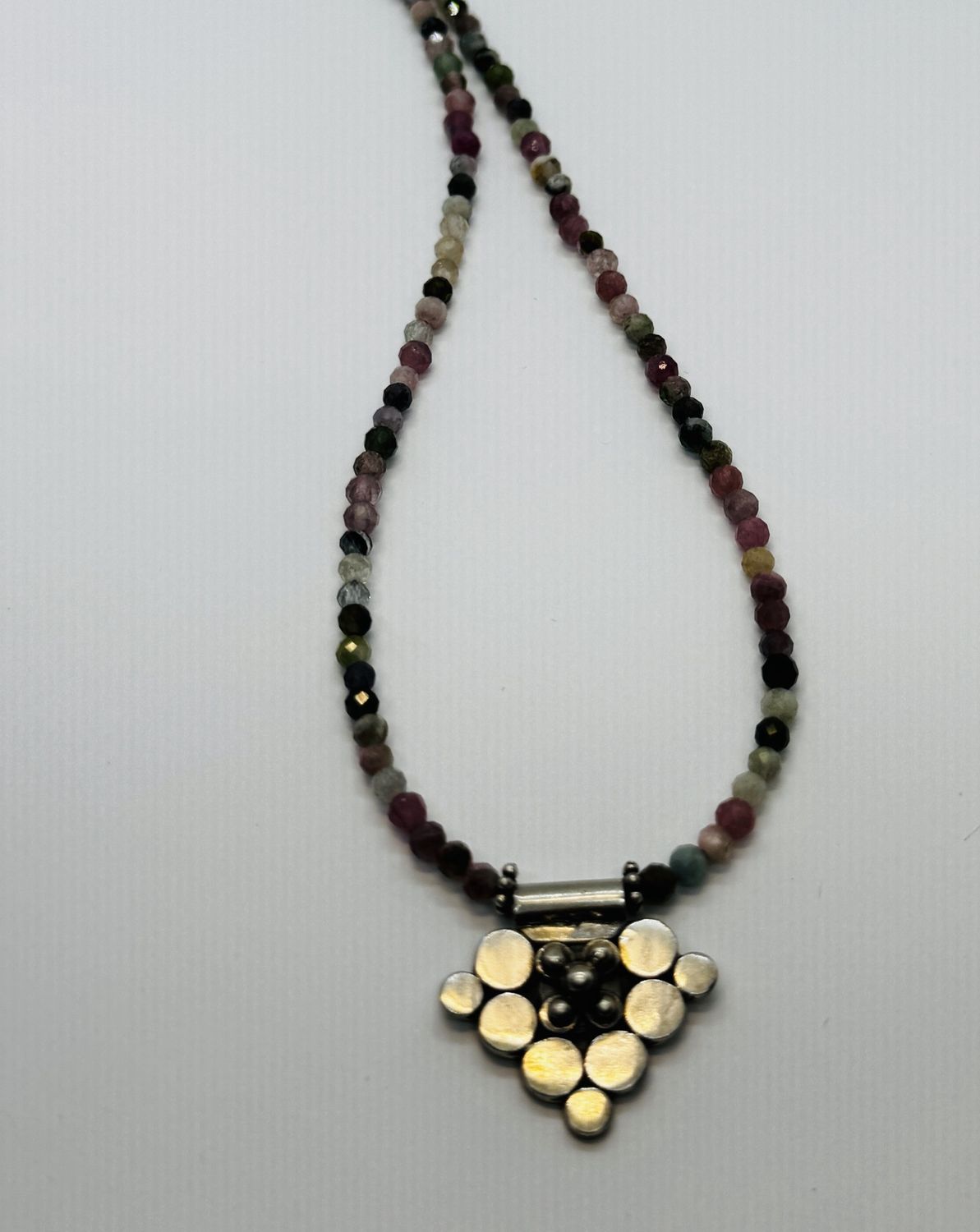 Robb Necklace Tourmaline W/Sterling Silver Pendant