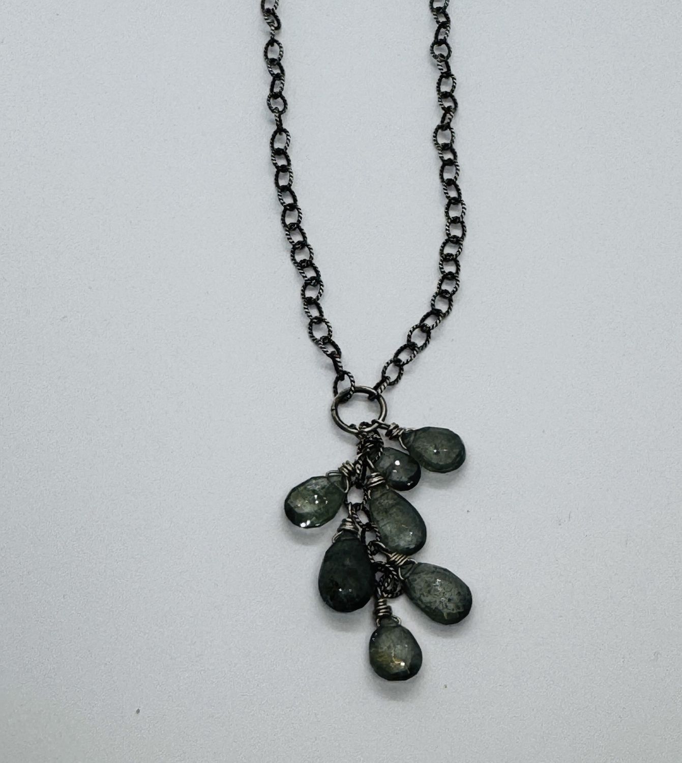 Robb Necklace Moss Aquamarine Cascade