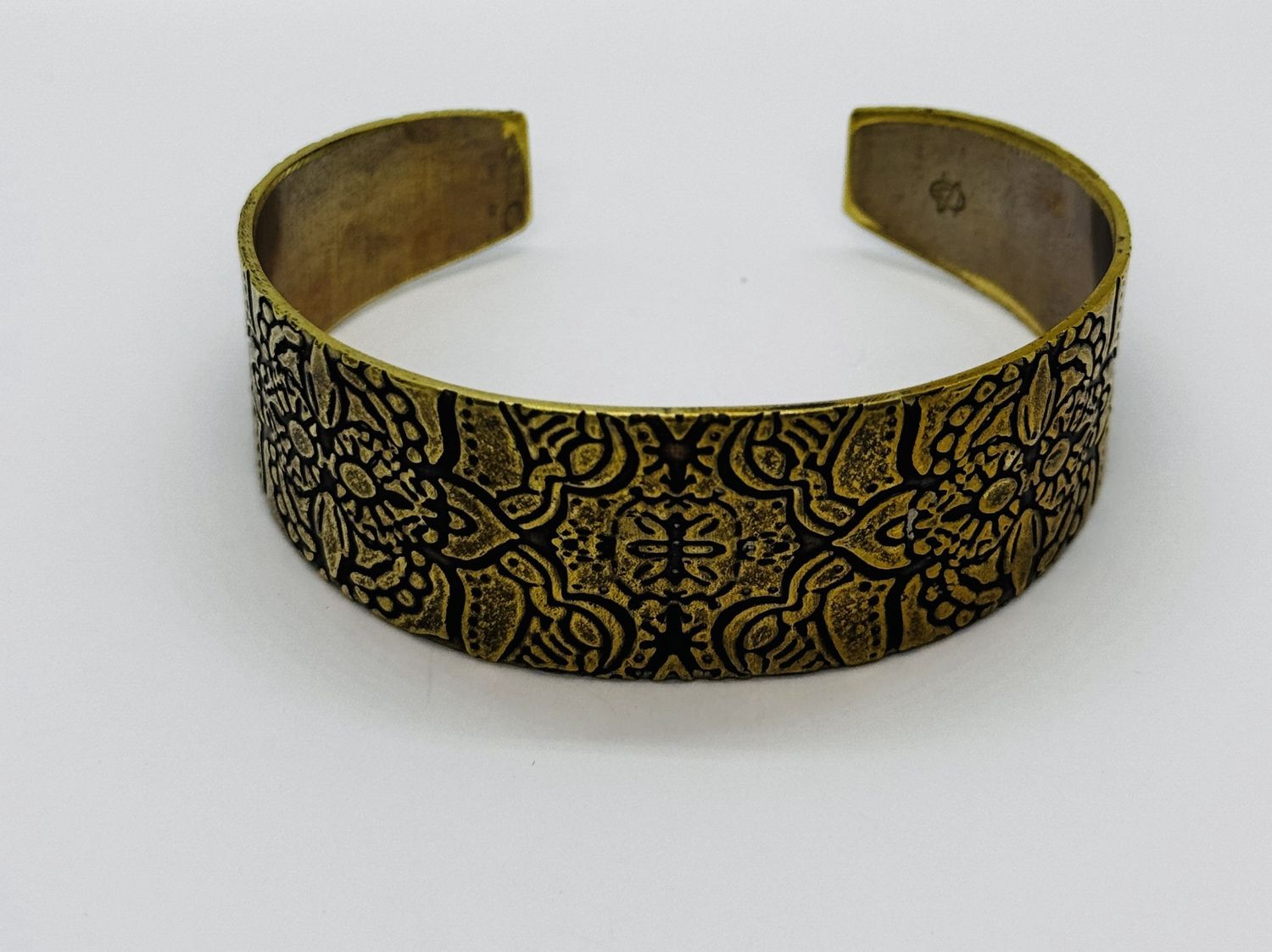 O&#39;Brien Cuff Brass 5/8&quot; Rolled Printed Mandalas