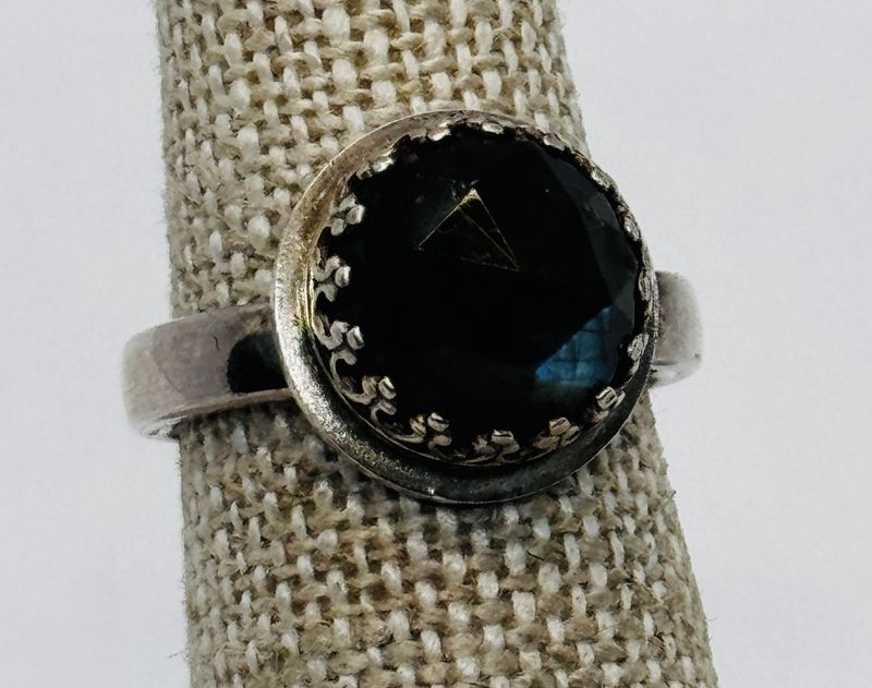O'Brien Ring Faceted Labradorite 5.5