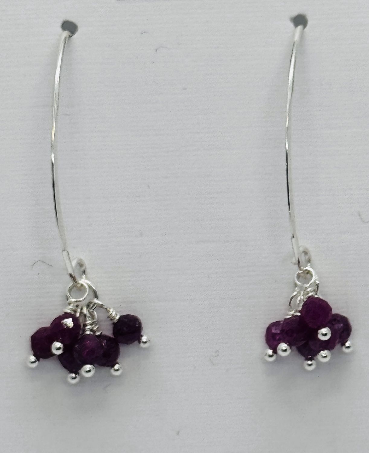 Estancia Earrings Ruby Clusters
