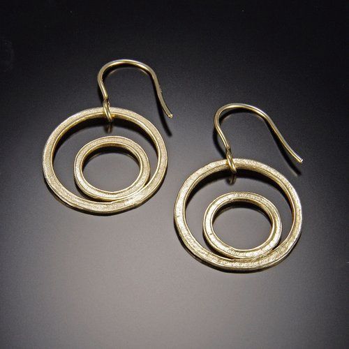 Sznajderman Kinetic Earrings  Medium Two Circles