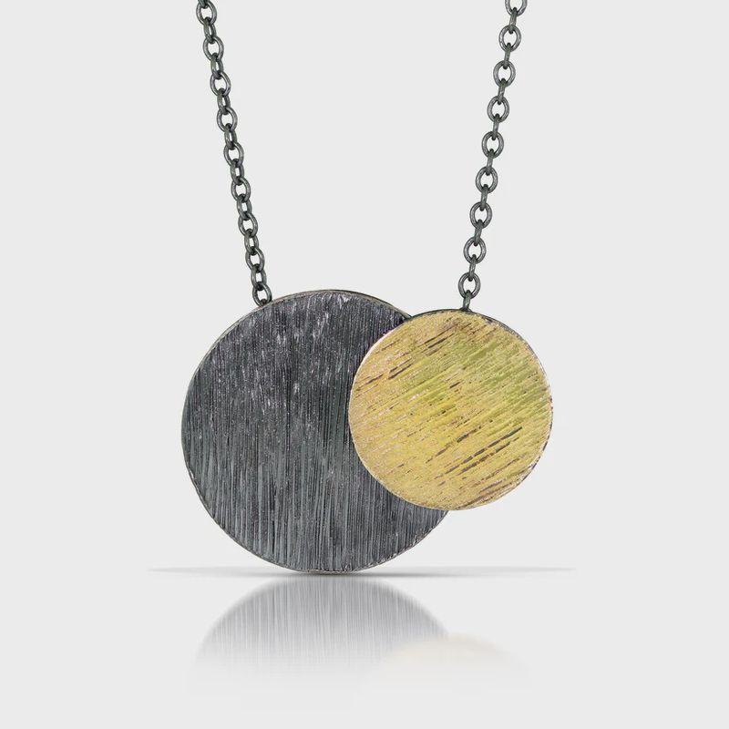 Keleher Necklace Black and Gold Eclipse