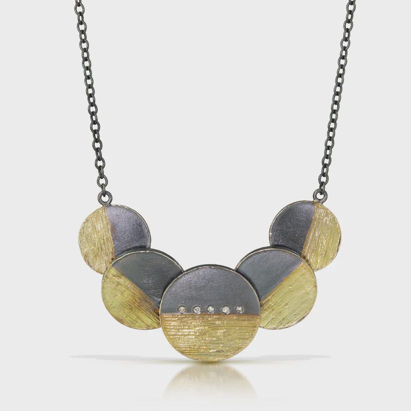 Keleher Necklace Black and Gold Horizon