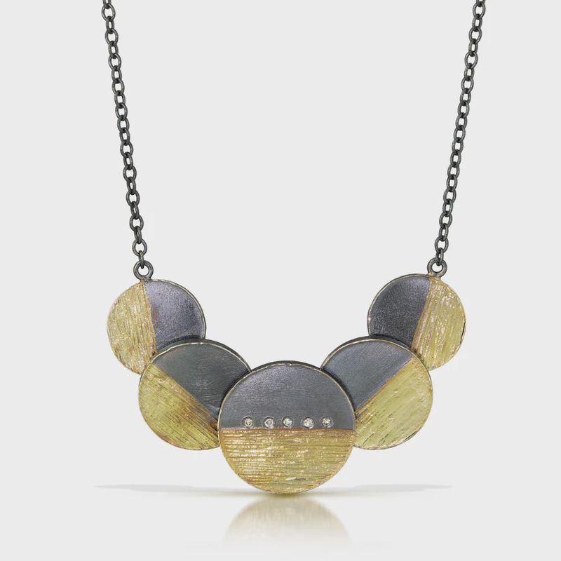 Keleher Necklace Black and Gold Horizon