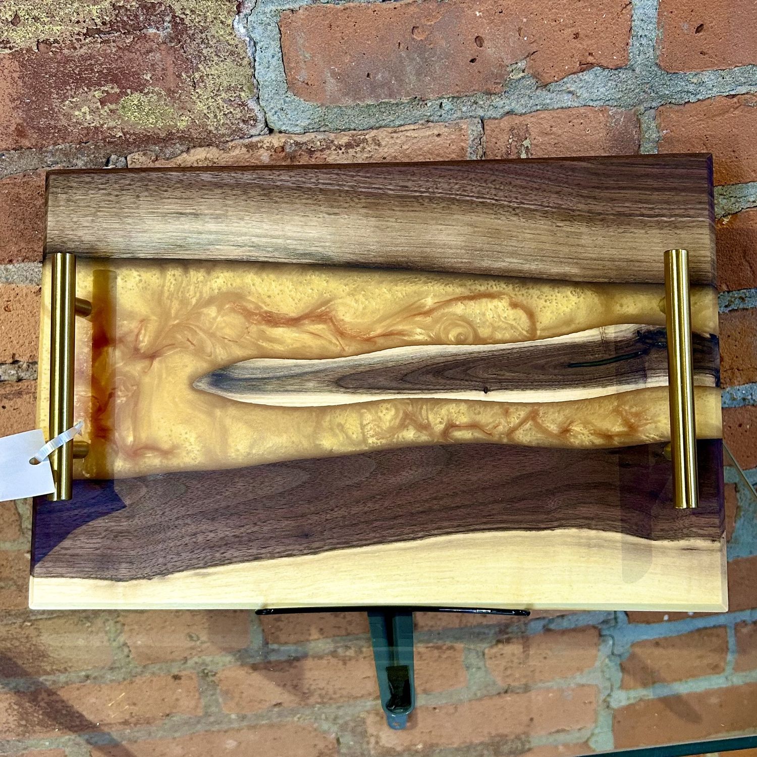GM Charcuterie Board Walnut Gold &amp; Bronze