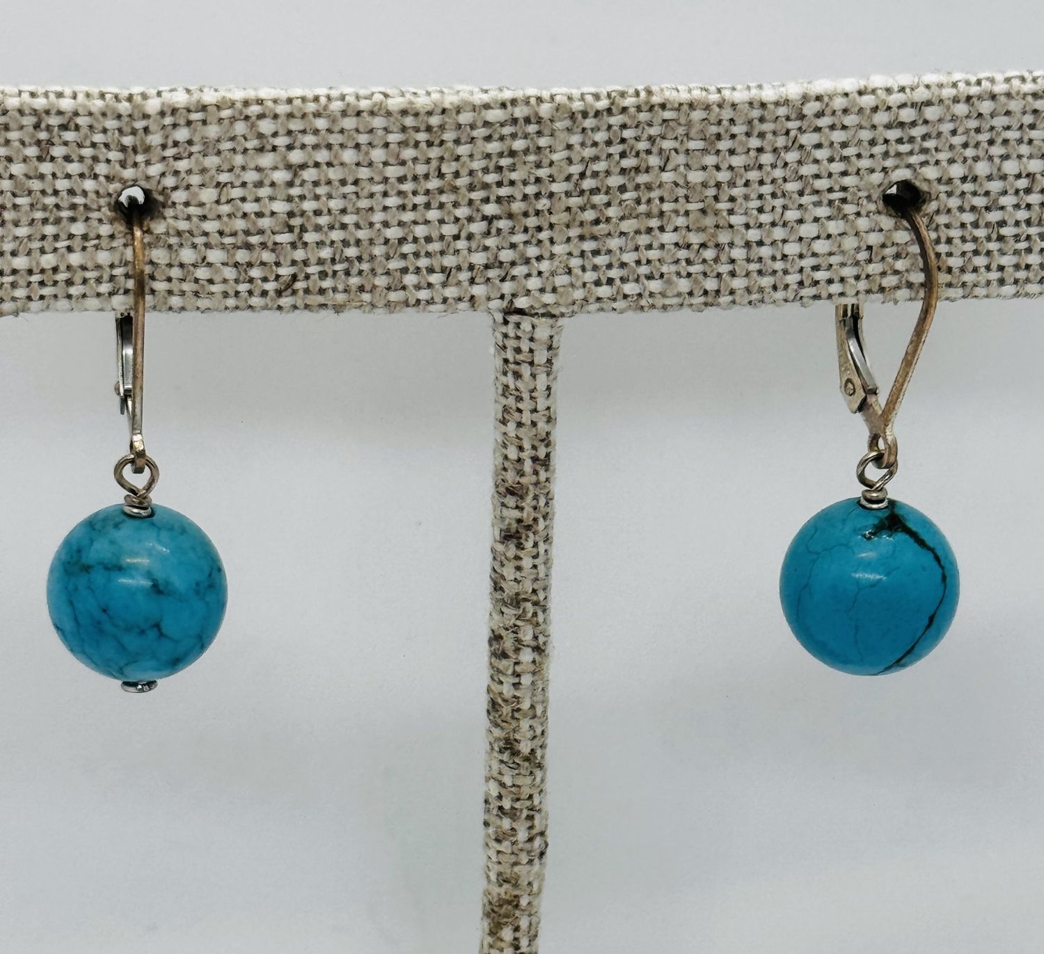Otter Earring Turquoise Beads