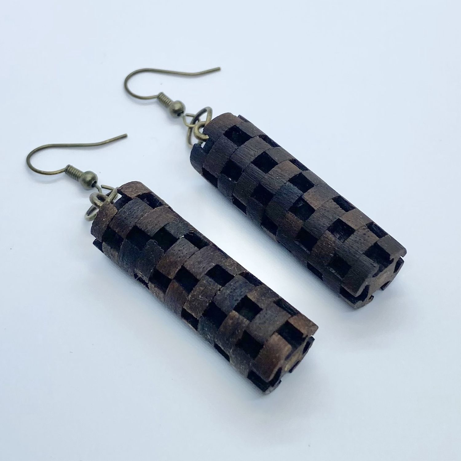 By Julius Earring Dark Wooden Barrel