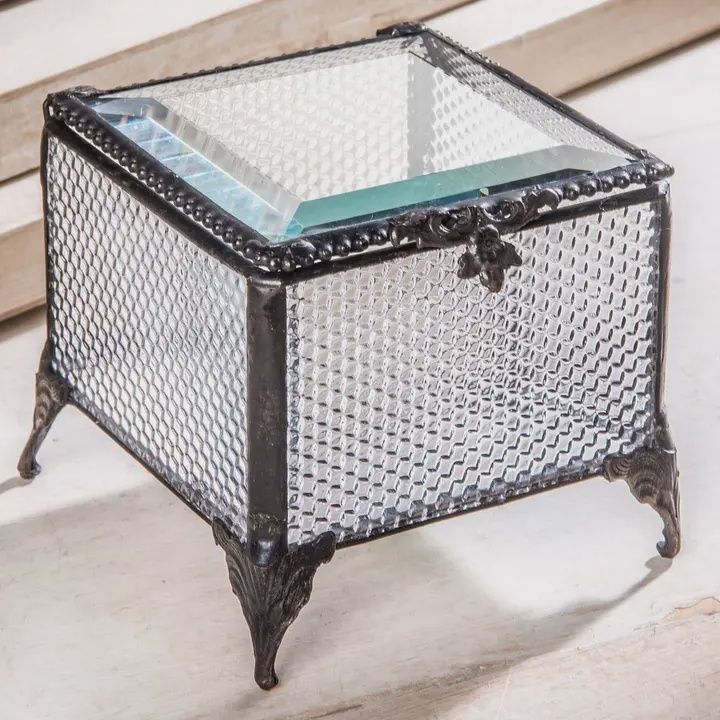 J Devlin Clear Jewelry Trinket Box