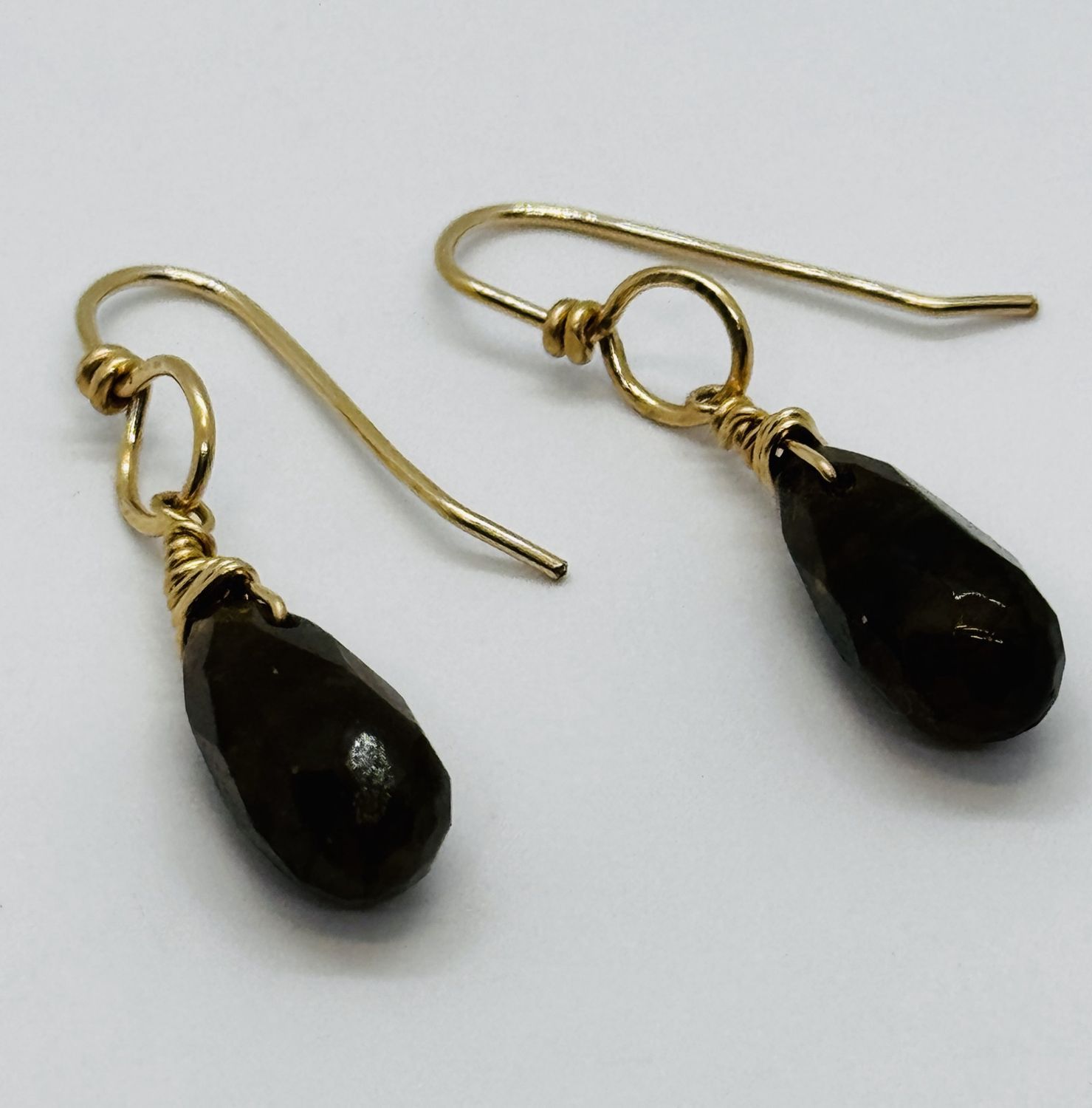 Robb Earrings Labradorite drop Loop Hook