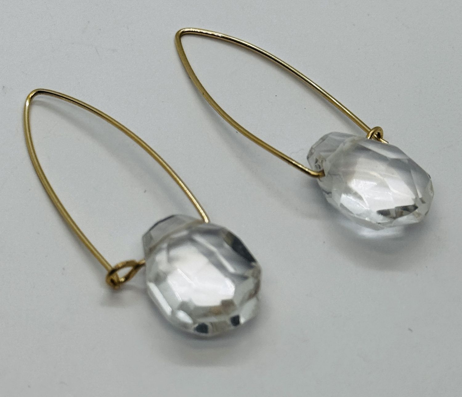 Robb Earrings Clear Quartz