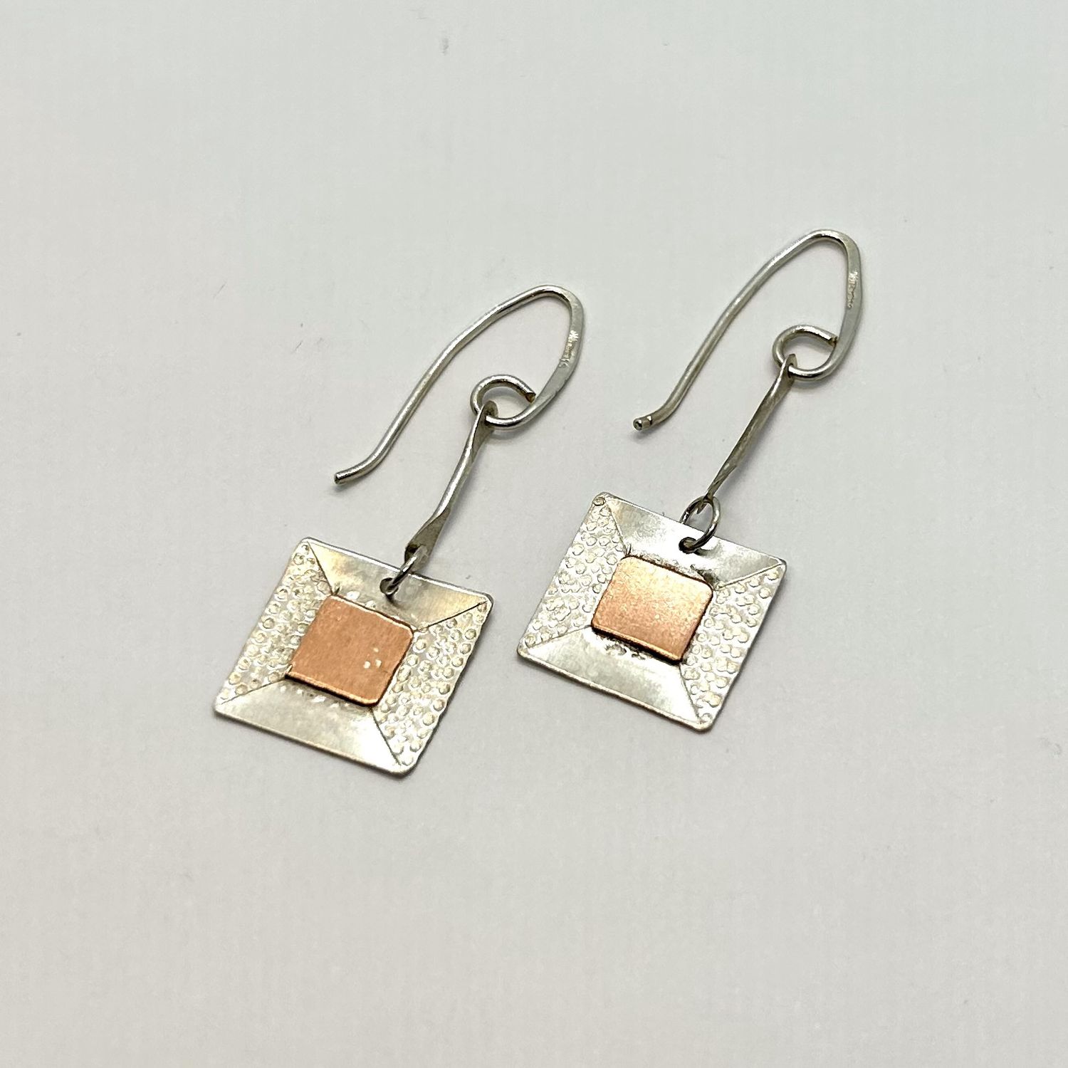 Gonzales Earrings Sterling and Silver squares