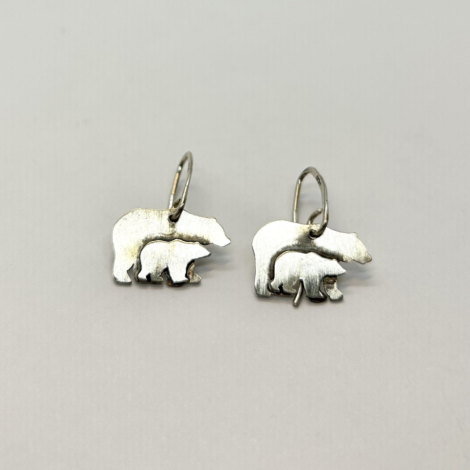 Gonzales Earrings Mama Bear and Baby Cub