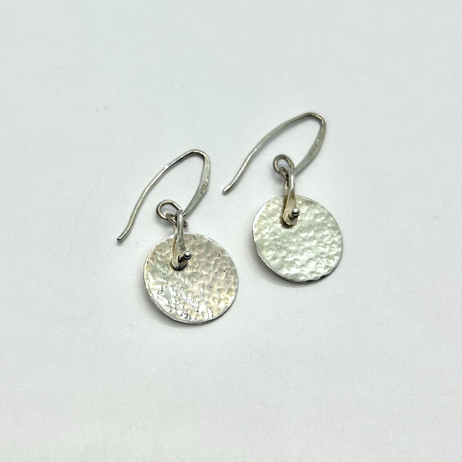 Gonzales Earrings Hammered Discs