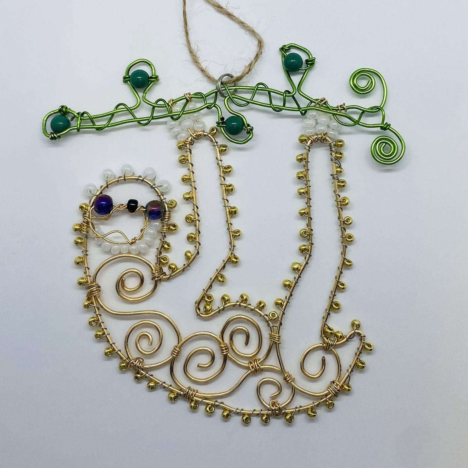 Unique Creations Sloth Hanging from Branch Ornament