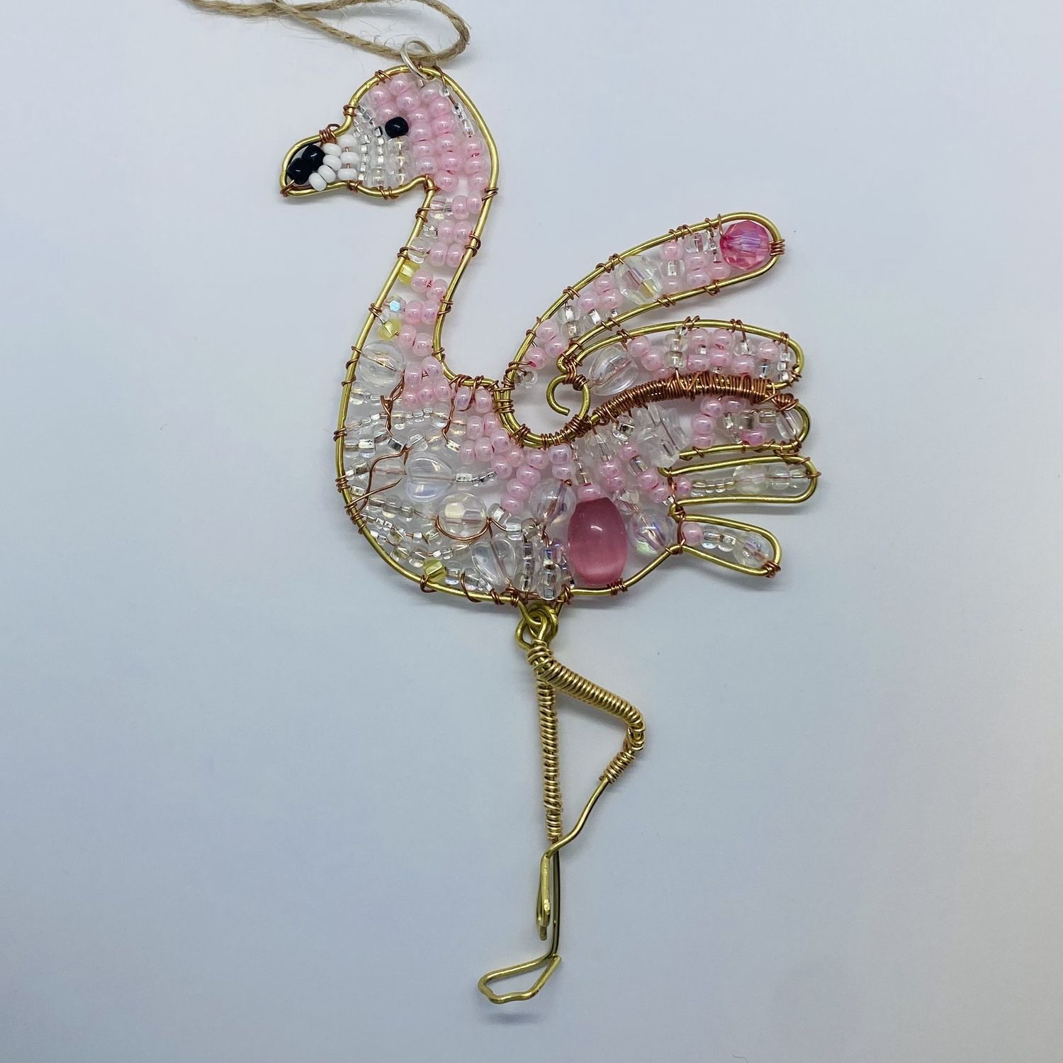 Unique Creations Flamingo Ornament