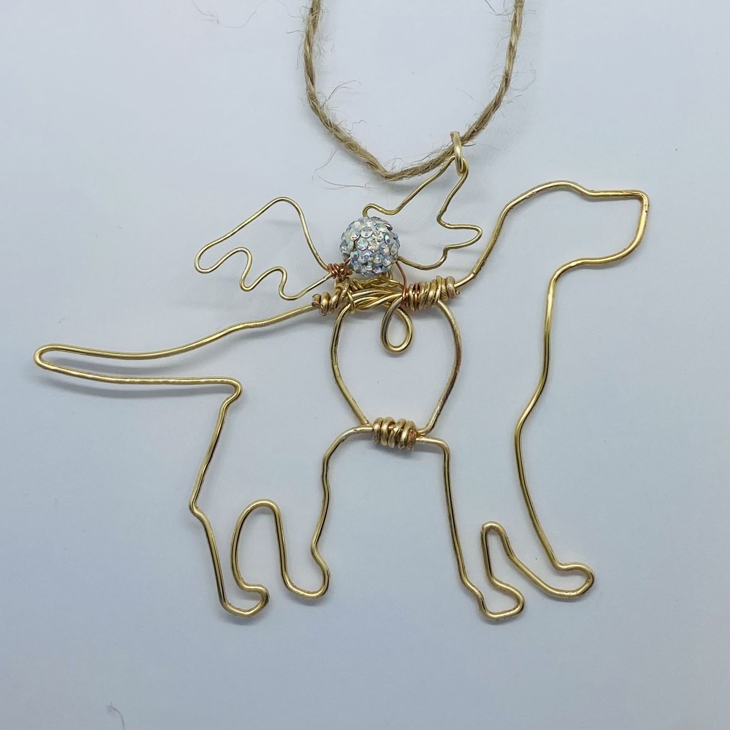 Unique Creations Angel Dog Ornament