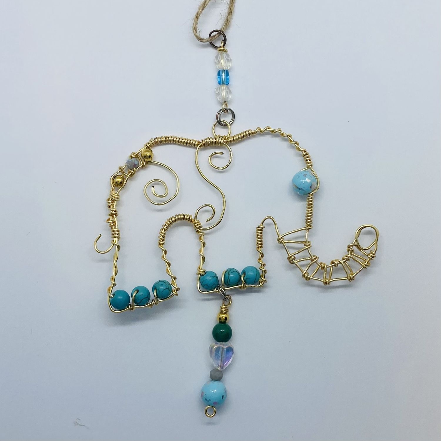 Unique Creations Blue Elephant Ornament