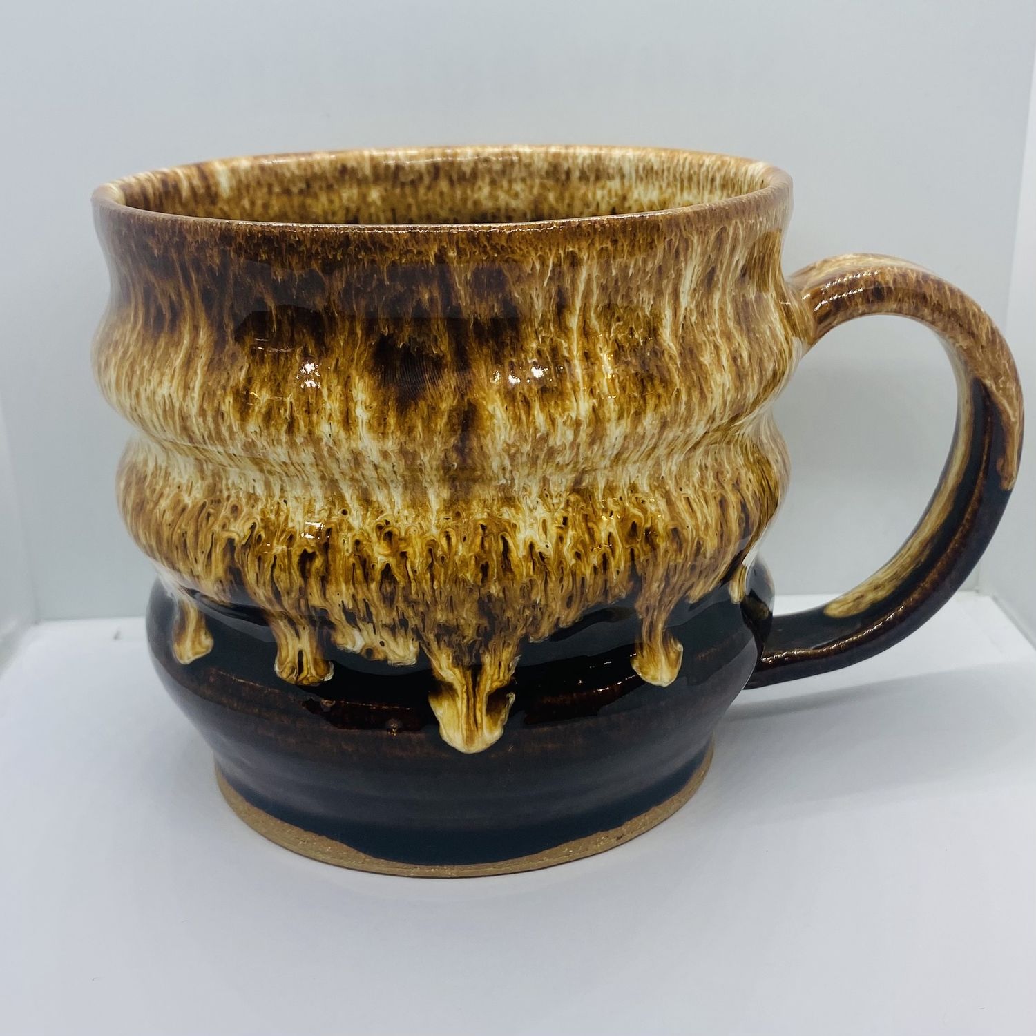 Okechukwu Soup Mug Brown Drip Glaze 8