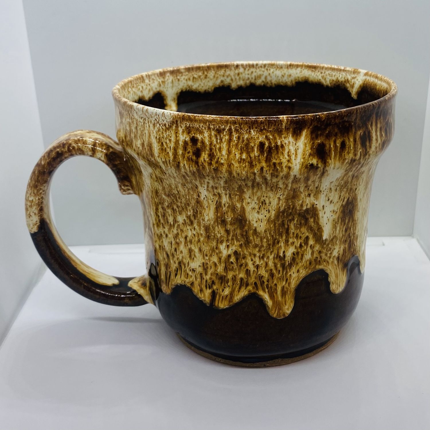 Okechukwu Soup Mug Brown Drip Glaze 9