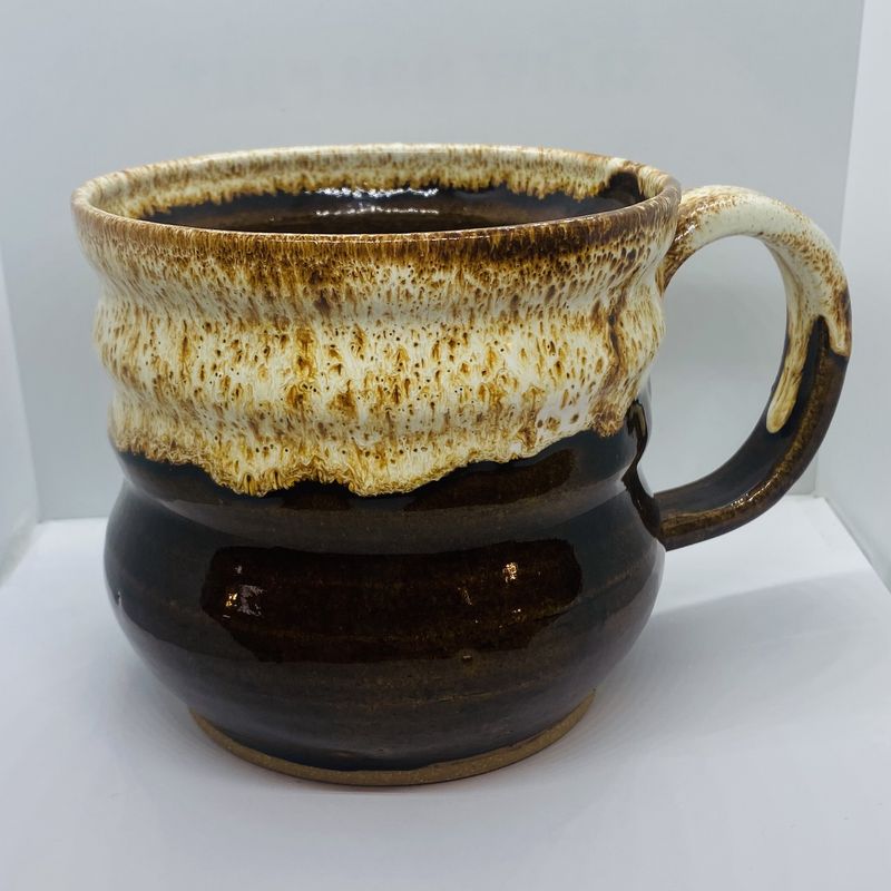 Okechukwu Soup Mug Brown Drip Glaze 7