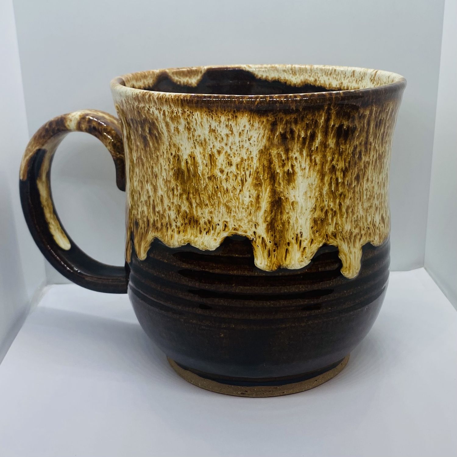 Okechukwu Soup Mug Brown Drip Glaze 3