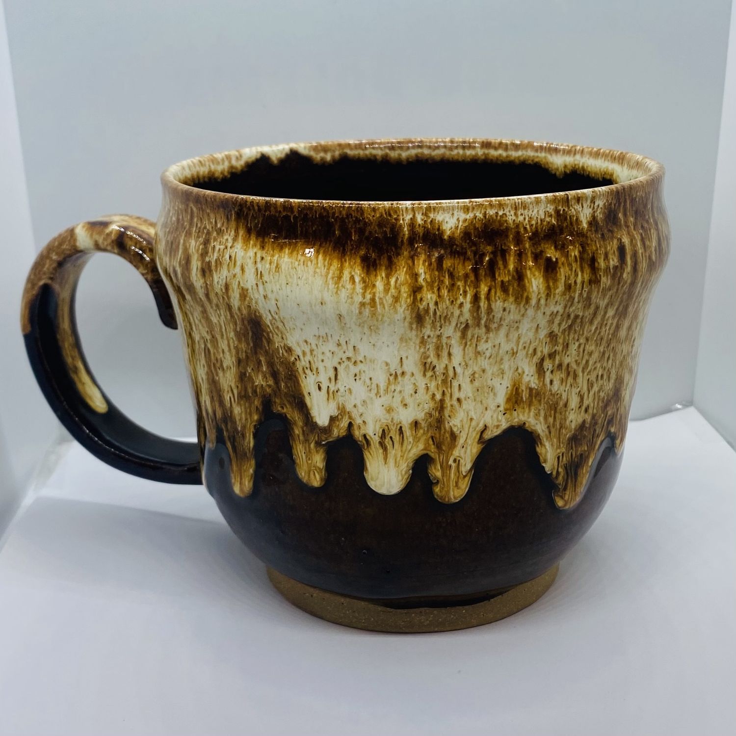 Okechukwu Soup Mug Brown Drip Glaze 2