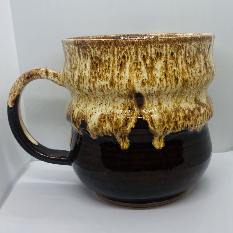 Okechukwu Soup Mug Brown Drip Glaze 4