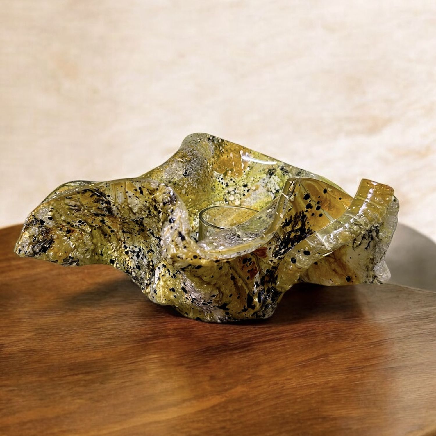Groaning Original - Fluid Yellow, White &amp; Black Polycarbonate Vessel