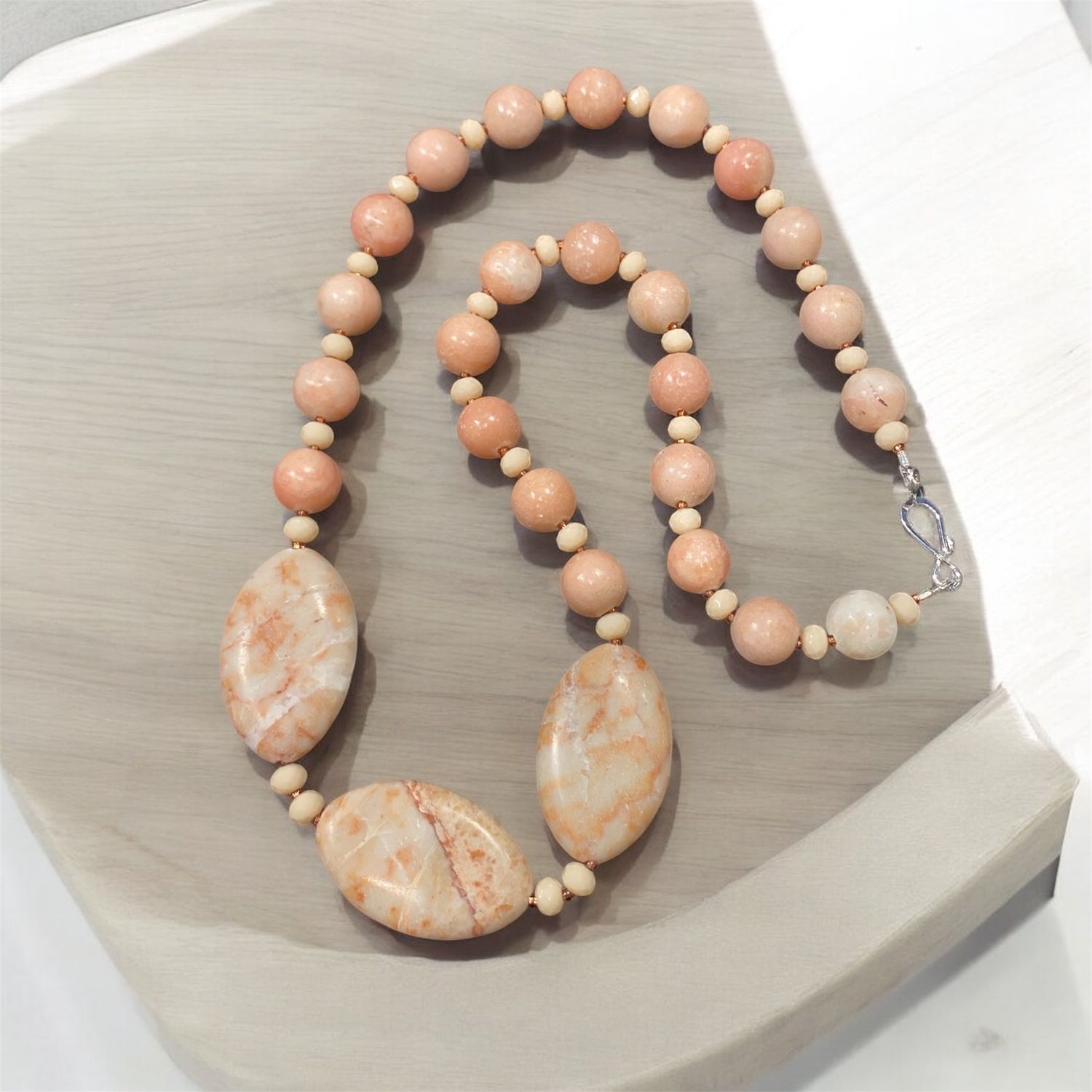 Benham Necklace Pink Agate