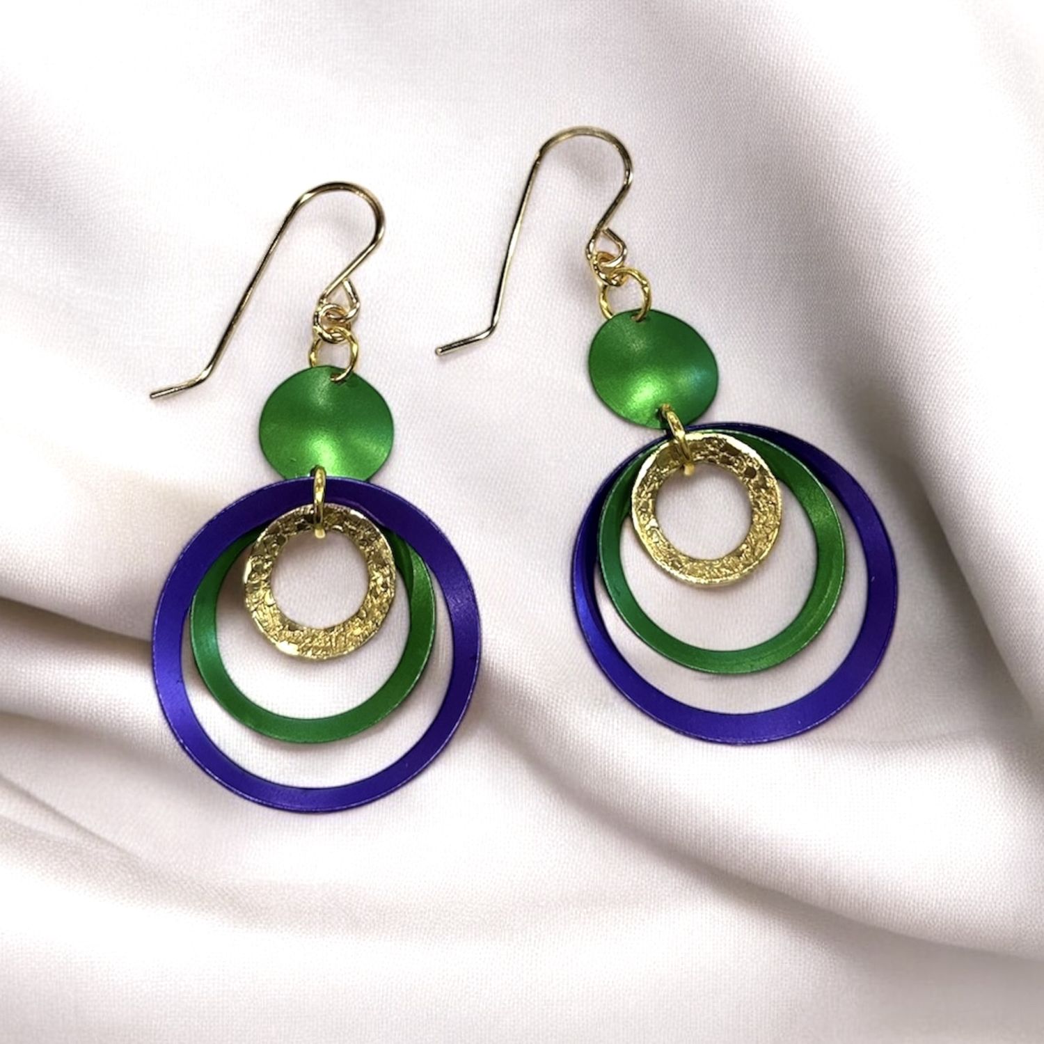 Lenel Earrings - Inez Green/Blue