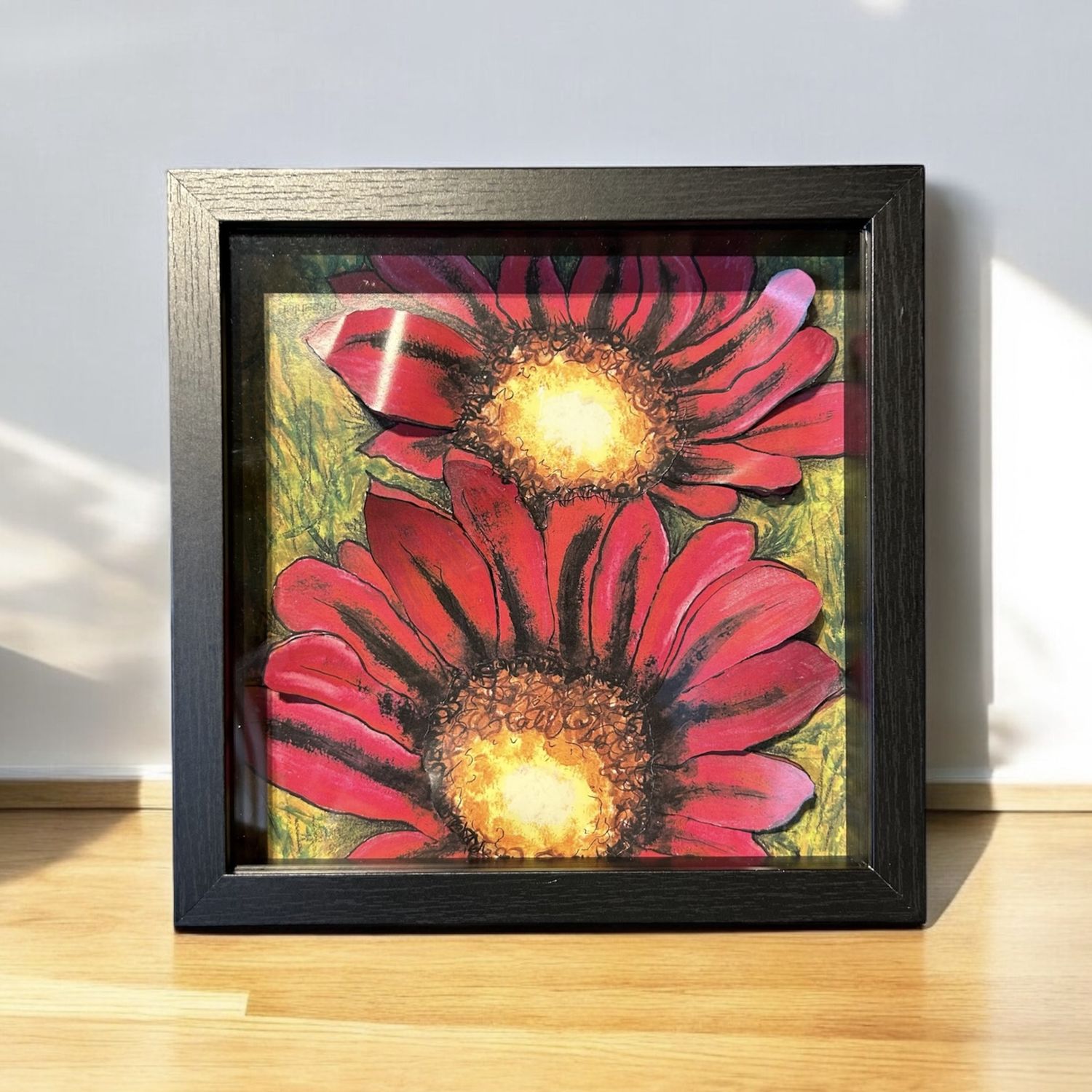 Koehler Art - Red and Gold Anemone 10X10