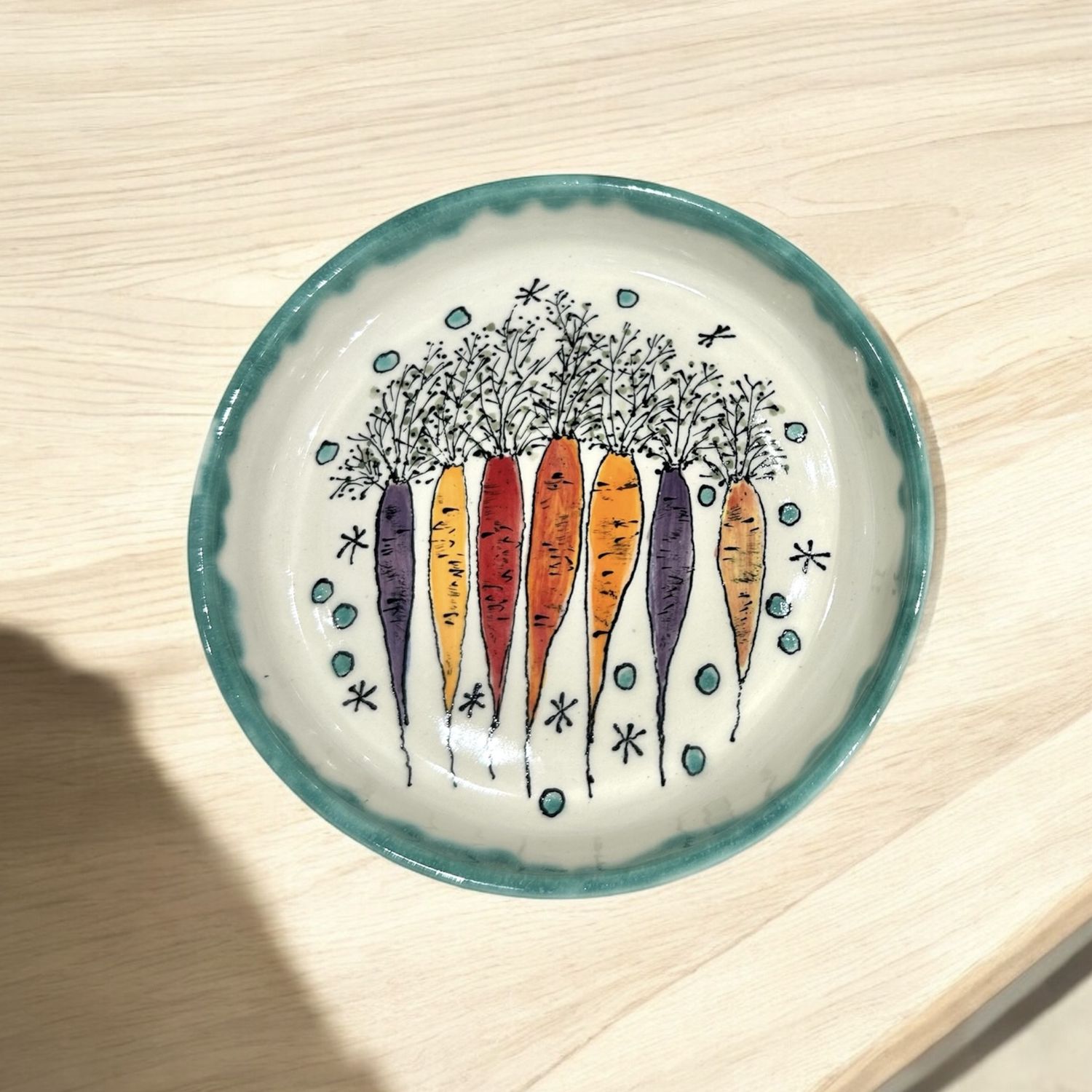 Johnson Deep Dish Platter Carrot Design