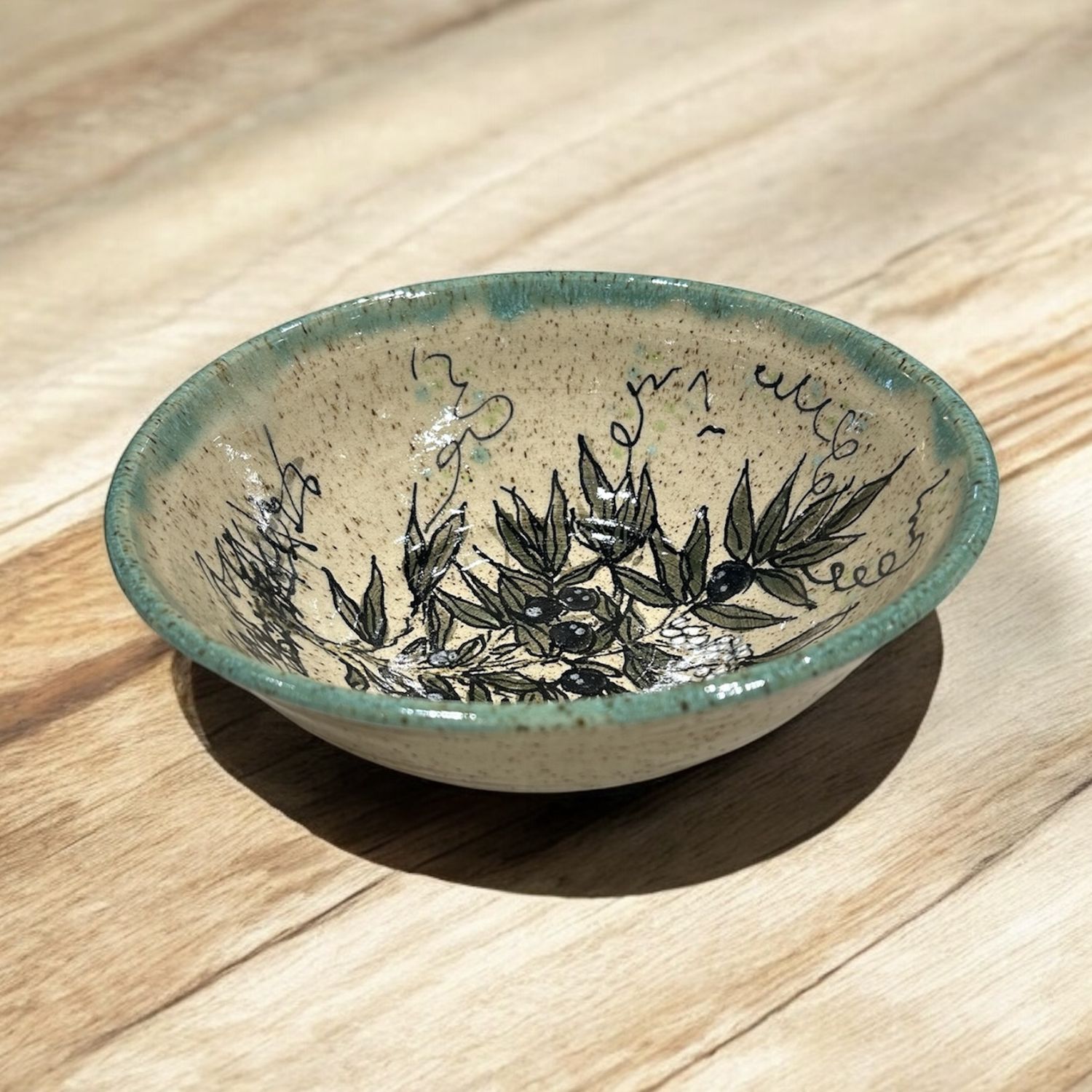 Johnson Bowl, Med Olive Design