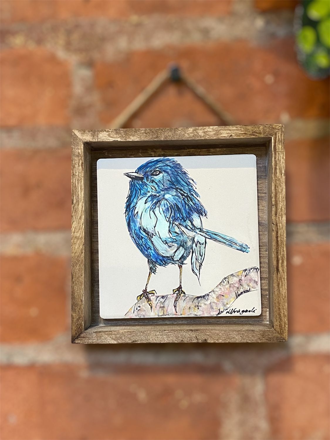 Fragnoli Framed Blue Bird
