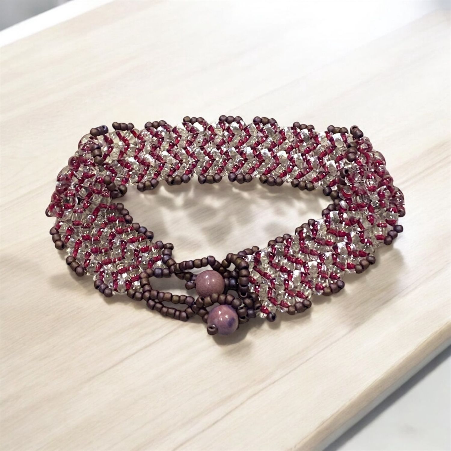 Nadeau Bracelet Woven Glass Seed Beads