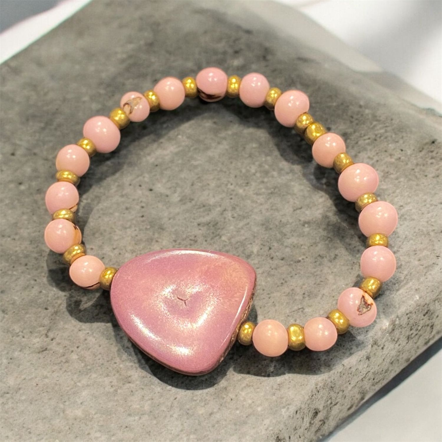 Nadeau Bracelet Tagua Nut &amp; Wood Beads