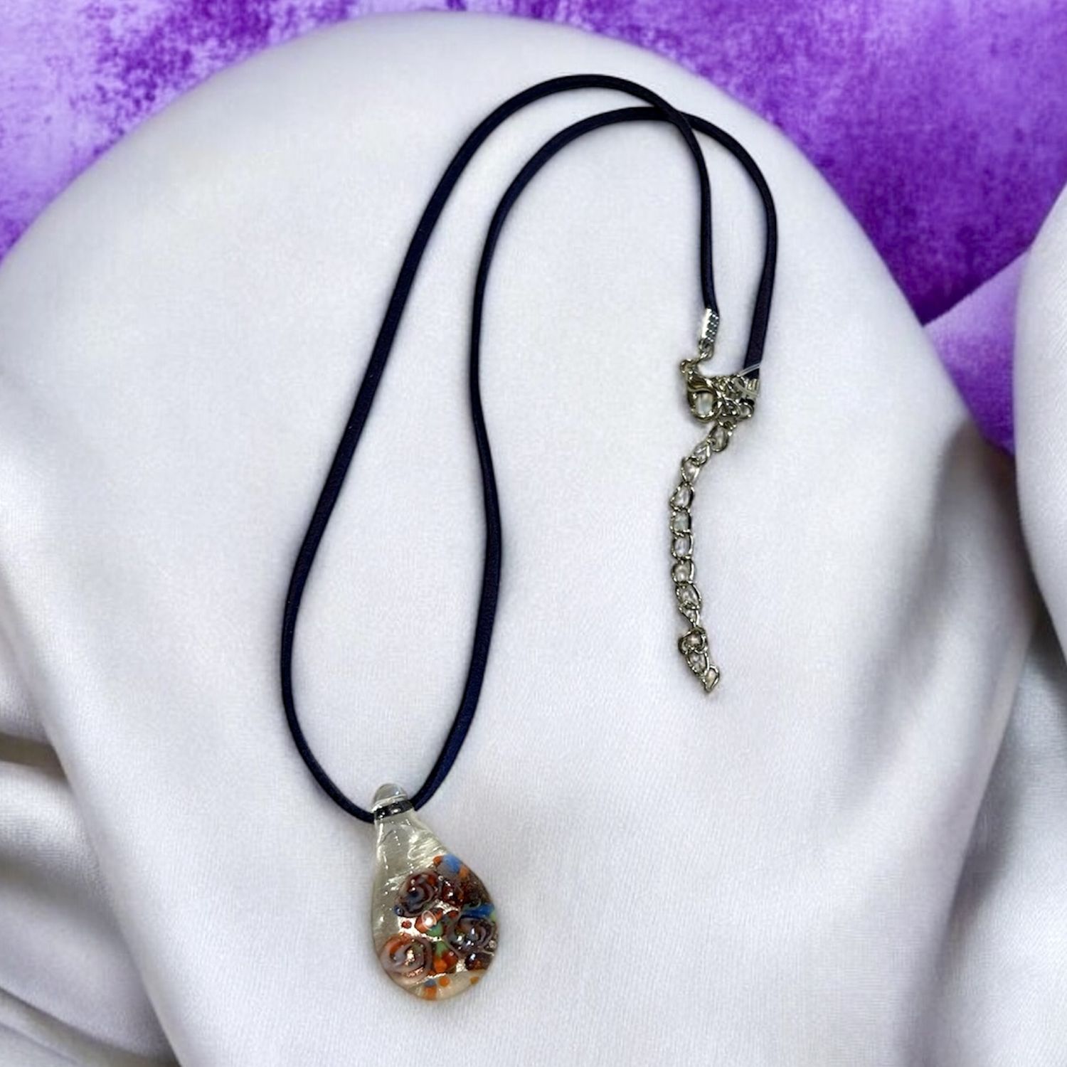 Nadeau Necklace Dichroic Glass Pendant