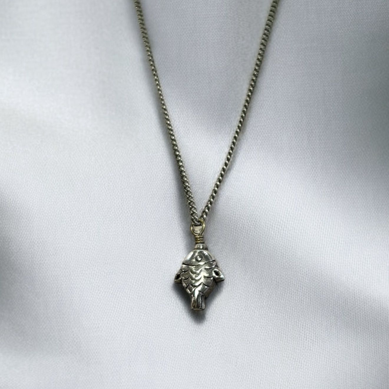 Nadeau Necklace Pewter Fish