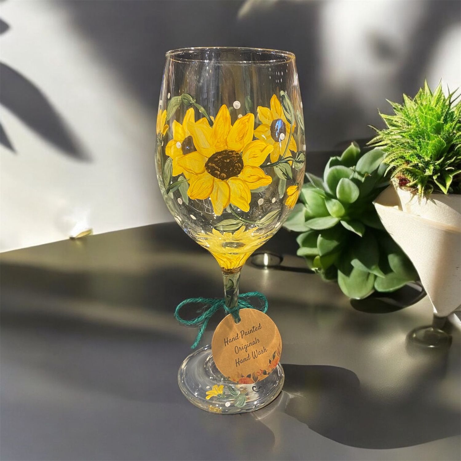 Snyder 20oz Sunflower Wine Glass