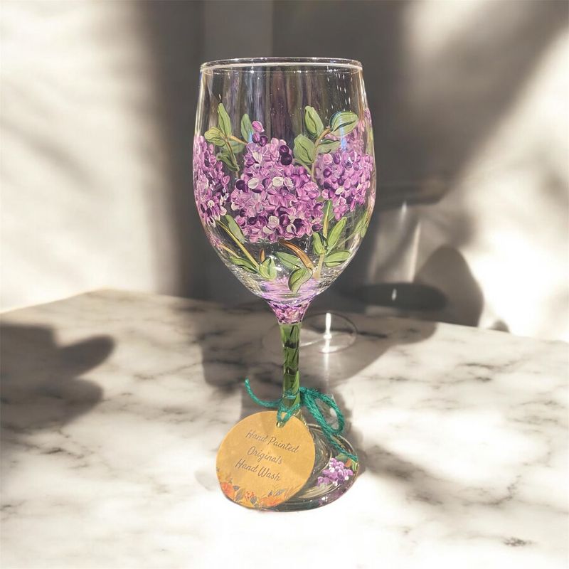 Sydney 14oz Purple Lilac Wine Glass