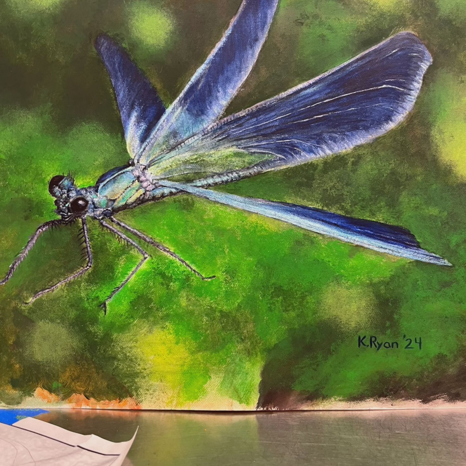Ryan Original &quot;Antiquity&quot; Dragonfly 12.5 x 12.5