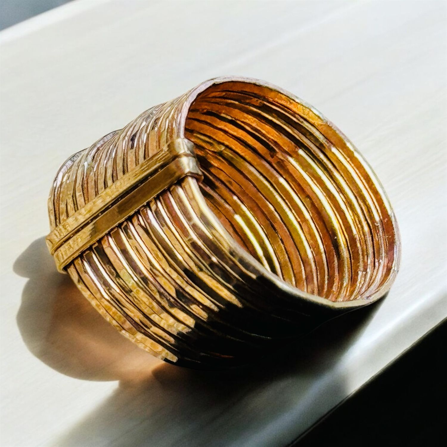 Zuzko Ring Stacked Gold